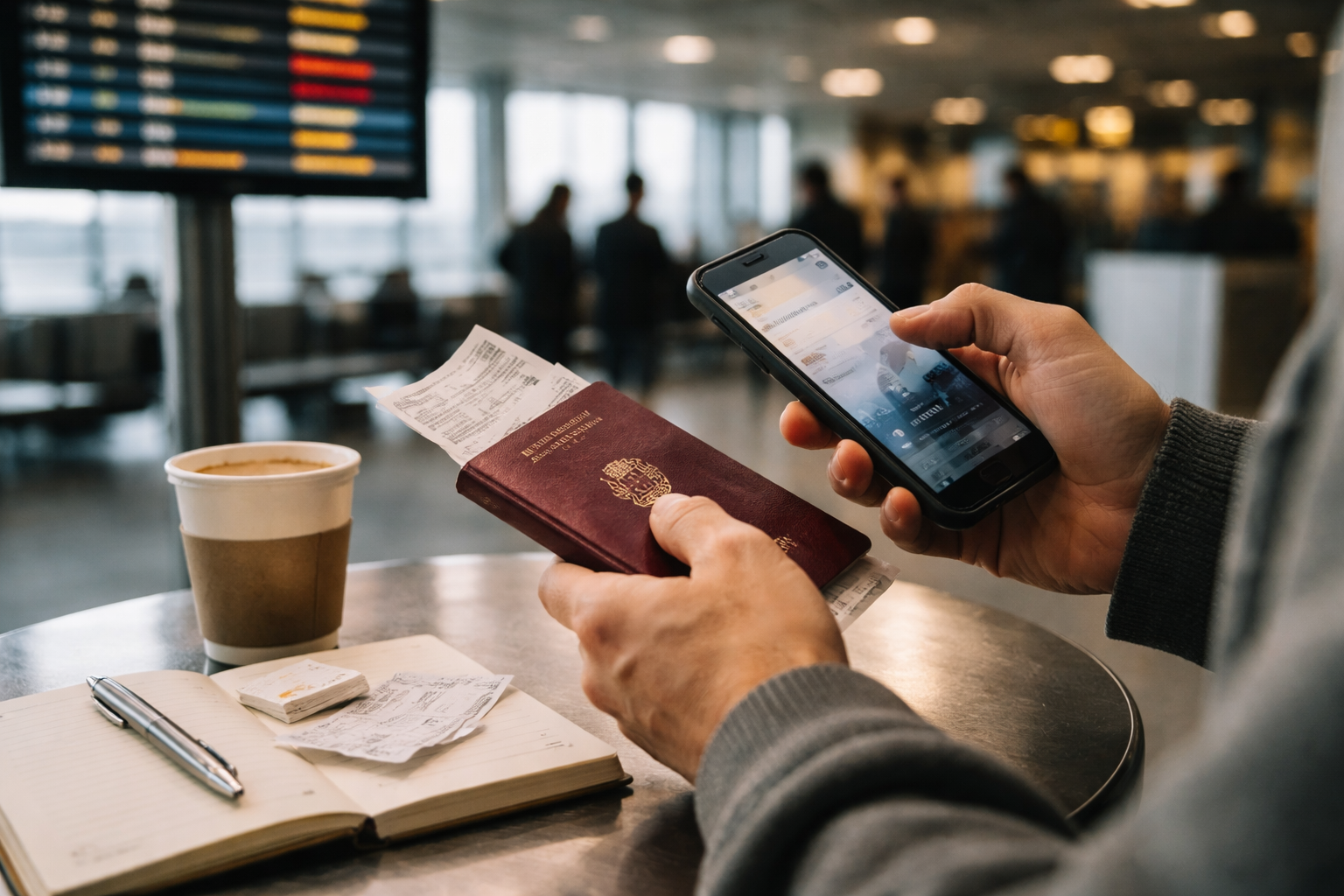 Når flyet går i stå: din 30-minutters plan i lufthavnen (og det du gør bagefter)